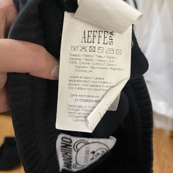 Moschino Couture boutique black terry beaded teddy bear shorts size US 4 small - Picture 7 of 7